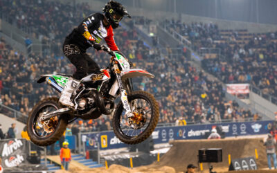 Norbert Zsigovits and Márk Szőke fought for podium places at the first SuperEnduro round