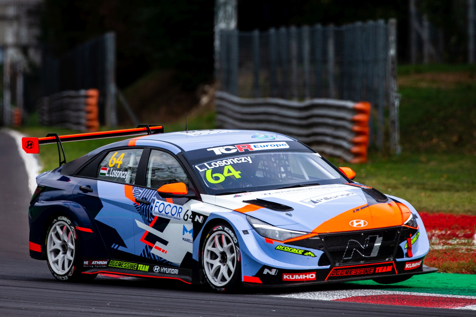 Losonczy Levente, Aggressive Team Italia, Hyundai Elantra N TCR, TCR Europe, Monza 2022 - Fotó: MGR Images